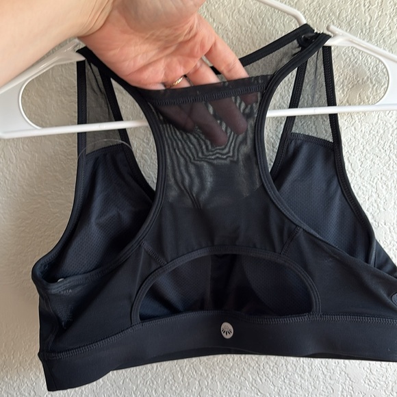 Senita Lux Sarah Mesh Sports Bra in Black - Picture 7 of 9